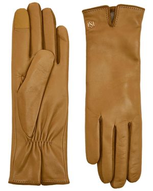 Handsome Stockholm Essentials Leather Gloves - Brown