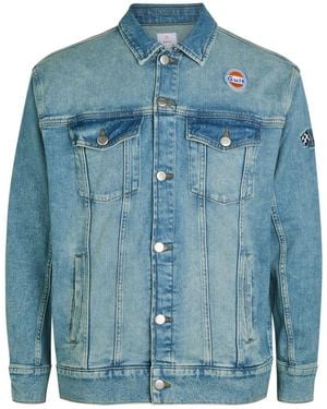 AN-Y1 Star Panelled Stretch- Jacket - Blue