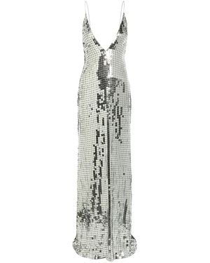 The New Arrivals Ilkyaz Ozel Claudie Sequin-Embellished Maxi Dress - White
