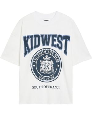 Kidwest Cote Dzur Printed Cotton T-Shirt - White