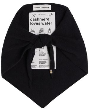 Extreme Cashmere N°35 Bandana Cashmere-Blend Triangle Scarf - Black