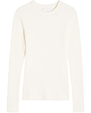 Citizens of Humanity Bina Ribbed Stretch-Jersey Top - White
