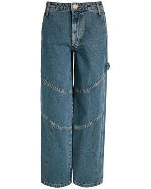Damson Madder Drew Barrel-Leg Jeans - Blue
