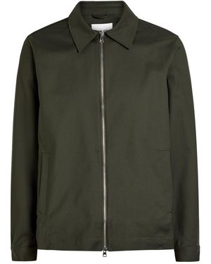 NN07 Paw Zip Up Overshirt - Green