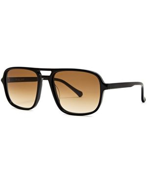 Finlay & Co. Ledbury Aviator-Style Sunglasses - Metallic