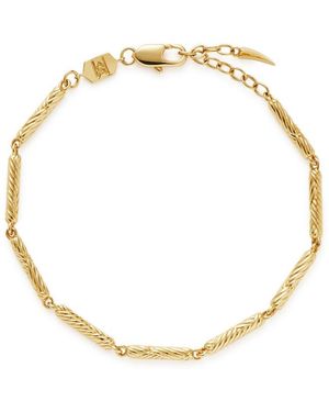 Missoma Wavy Ridge 18Kt-Plated Bracelet - White