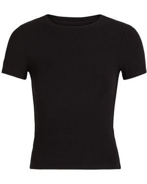 Tala 365 Ribbed Stretch-Modal T-Shirt - Black
