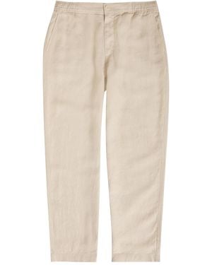 Wax London Kurt Tapered-Leg Linen Pants - Natural