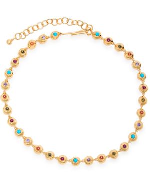 Joanna Laura Constantine Multi Wave 18Kt-Plated Necklace - Metallic