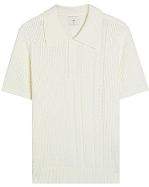 CHE Santino Cotton-Knit Polo Shirt - White