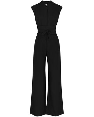 Odd Muse Ultimate Muse Wide-Leg Stretch-Crepe Jumpsuit - Black