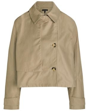 Rag & Bone Jamie Cropped Cotton Trench Coat - Natural