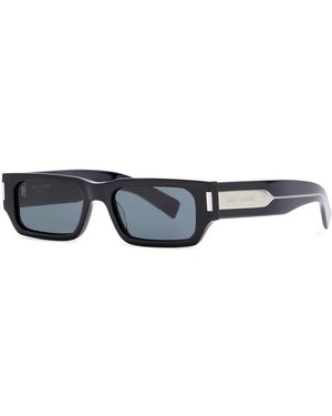 Saint Laurent Rectangle-frame Sunglasses - Black
