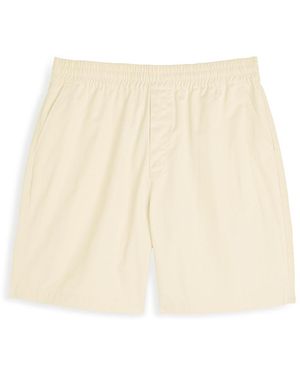 Axel Arigato Embroidered Cotton-Poplin Shorts - Natural