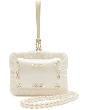 Simone Rocha Pillowcase Embellished Acrylic Cross-Body Bag - Natural