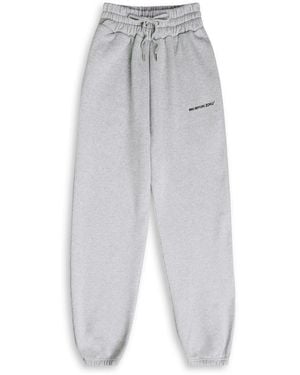 MKI Miyuki-Zoku Logo-Print Cotton-Blend Joggers - White
