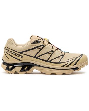 Salomon Xt-6 Gtx Panelled Mesh Trainers - Grey