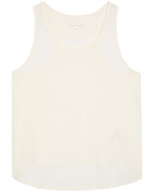 Literary Sport Leni Perforated Stretch-Jersey Tank Top - Natural