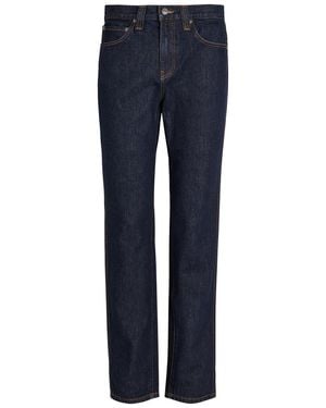 KHAITE Farley Slim Straight-Leg Jeans - Blue