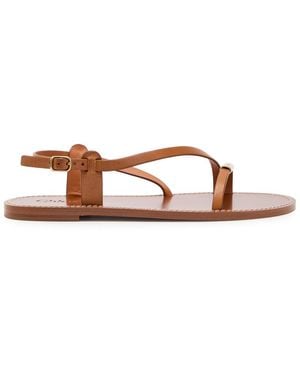 Chloé Matilda Leather Sandals - Brown