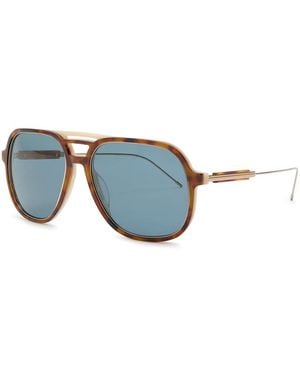 Brunello Cucinelli Aviator-Style Sunglasses - Blue