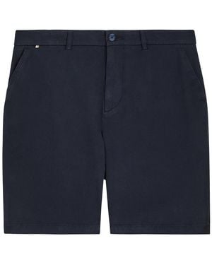 BOSS Kane Stretch-Cotton Shorts - Blue