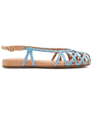 Ancient Greek Sandals Kardia Raffia Sandals - White