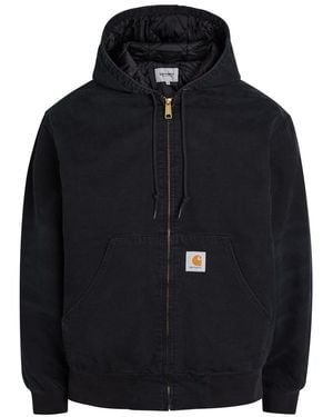 Carhartt Active Quilted Hooded Canvas Jacket - Blue