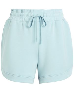 Varley Ollie High Rise 3.5 Stretch-Jersey Shorts - Blue
