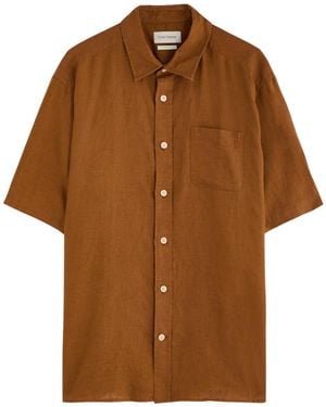 Oliver Spencer Atlanta Linen Shirt - Brown