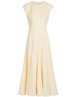 Gabriela Hearst Crowther Silk And Wool-Blend Midi Dress - Natural