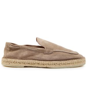 Aurélien Beachside Suede Espadrille Loafers - Grey