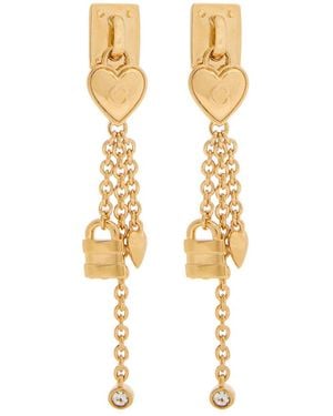 Chloé The Chloé Mini Paddington Charm Earrings - Metallic
