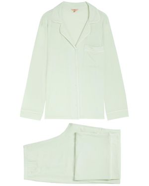 Eberjey Gisele Jersey Pyjama Set - Green