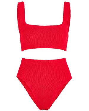 Hunza G Patricia Crinkle Bikini - Red