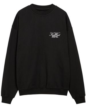 Kidwest Logo-Print Cotton Sweatshirt - Black