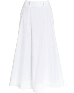ARMARIUM Fiamma Cotton-Poplin Midi Skirt - White