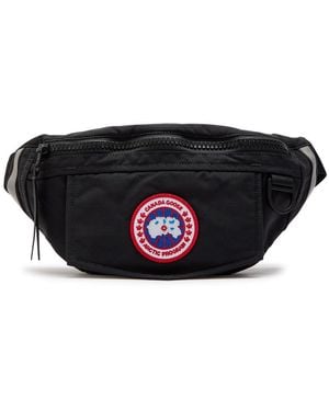 Canada Goose Logo-Appliqué Twill Belt Bag - Gray