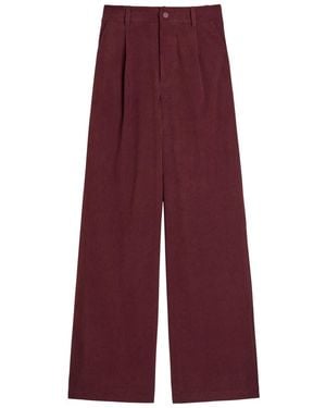 Varley Floris Wide-Leg Corduroy Pants - Purple