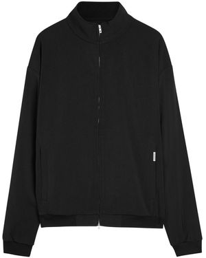 Represent Initial Stretch-Jersey Track Jacket - Black