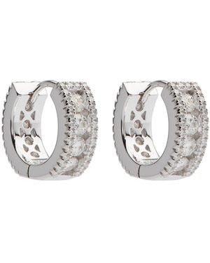 CERNUCCI Moissanite Sterling Huggie Earrings - Metallic