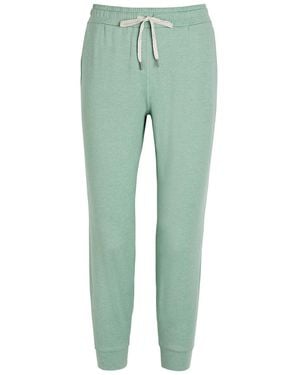 Vuori Performance Slubbed Jersey Cropped Sweatpants - Green