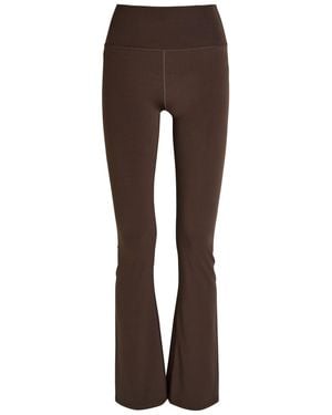 Vuori All The Feels Flared Stretch-Jersey Leggings - Brown
