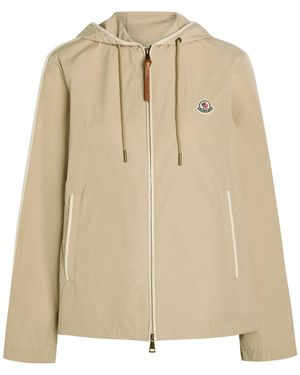 Moncler Sarracenia Hooded Shell Jacket - Natural