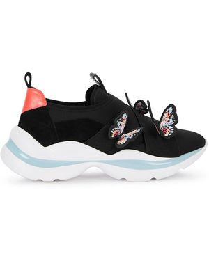 Sophia Webster 'riva' Butterfly Appliqué Trainers - Black