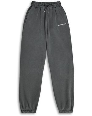 MKI Miyuki-Zoku Logo-Print Cotton-Blend Joggers - Grey