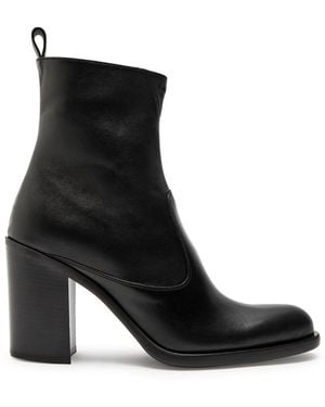 Chloé Phoenix 90 Leather Ankle Boots - Black