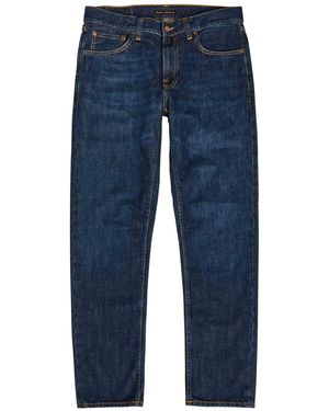 Nudie Jeans Gritty Jackson Straight-Leg Jeans - Blue
