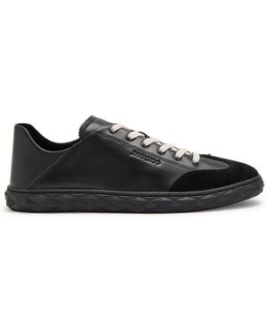 Jimmy Choo Diamond Flex Leather Trainers - Black