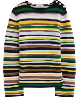 Dorothee Schumacher Colorful Luxury Striped Cashmere Jumper - Black